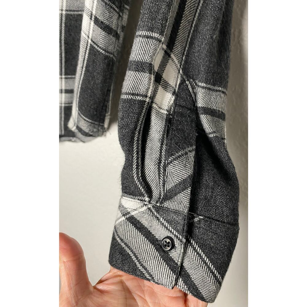 Rails‎ Women's Hunter Ash/Bone Plaid Check Soft Flannel Shirt Button Up Casual M - Picture 5 of 10